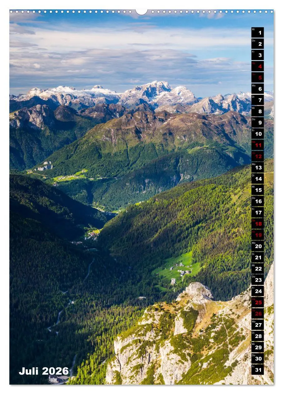 Bild: 9783516420586 | Dolomiten. Italien (hochwertiger Premium Wandkalender 2026 DIN A2...
