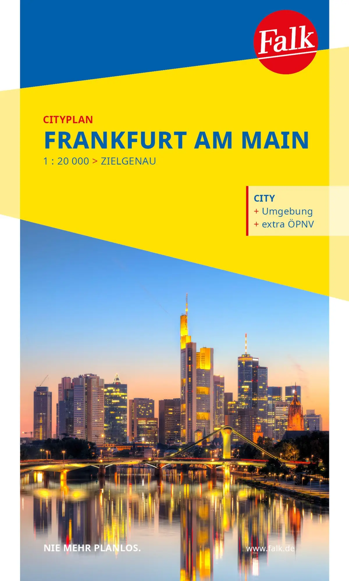 Cover: 9783827900586 | Falk Cityplan Frankfurt 1:20.000 | (Land-)Karte | Falk Citypläne