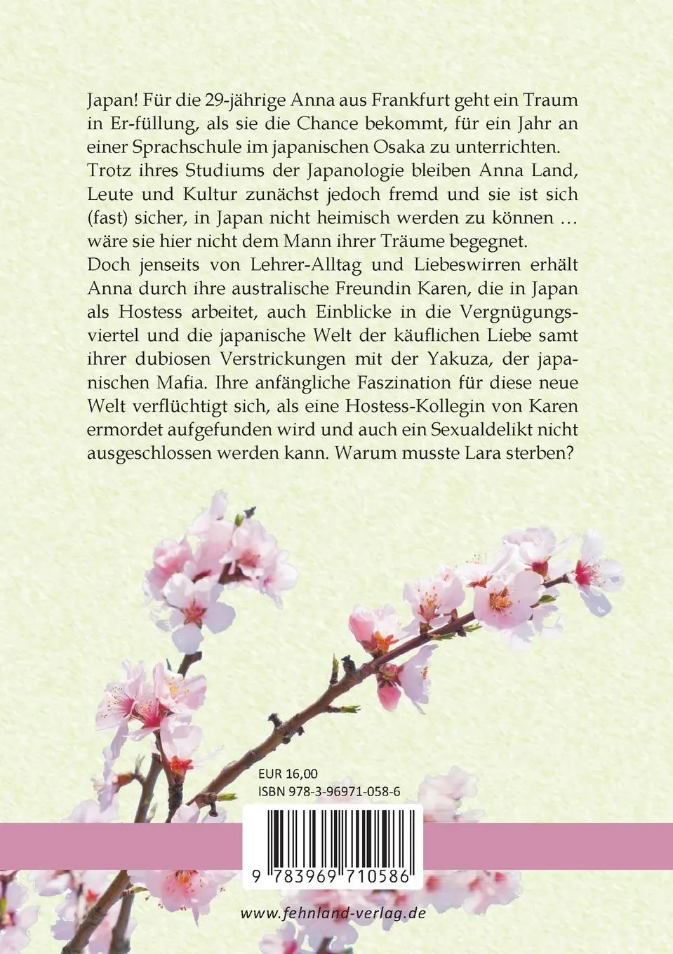 Rückseite: 9783969710586 | Osaka Love. Morden auf Japanisch | Linda Hellinger | Taschenbuch