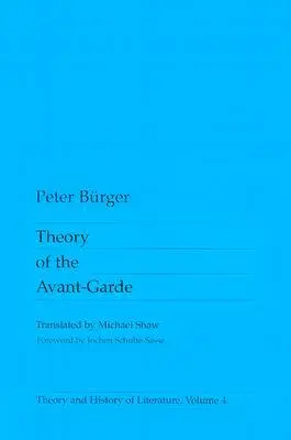 Cover: 9780816610686 | Theory Of The Avant-Garde | Peter Burger | Taschenbuch | Englisch
