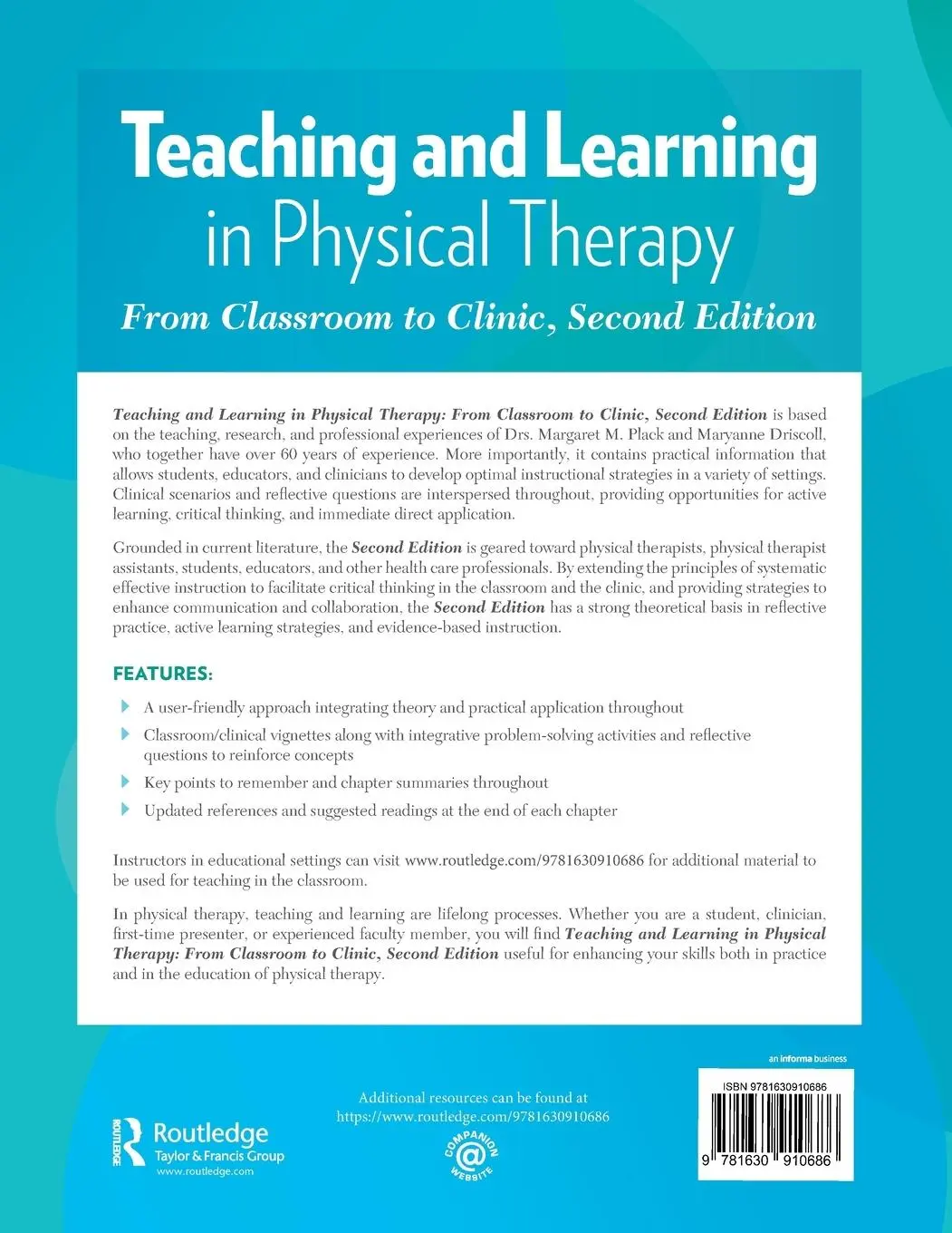 Rückseite: 9781630910686 | Teaching and Learning in Physical Therapy | From Classroom to Clinic