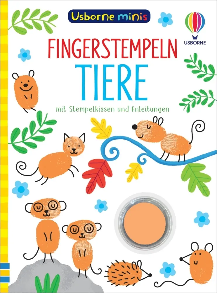 Cover: 9781789410686 | Usborne Minis - Fingerstempeln: Tiere | Sam Smith | Taschenbuch | 2019