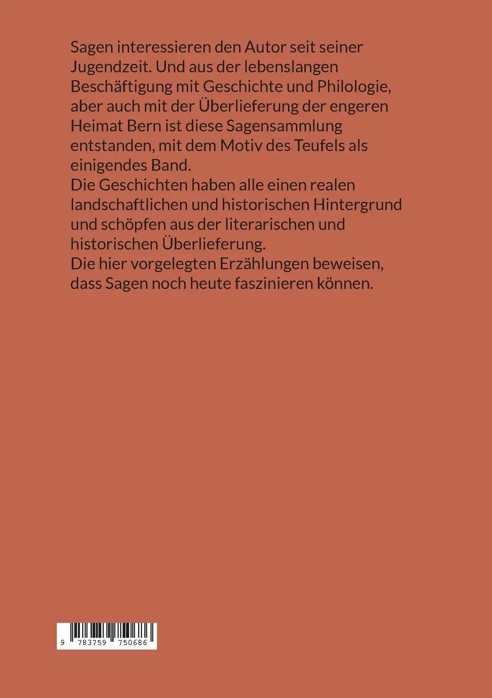 Rückseite: 9783759750686 | Teufelssagen aus der Umgebung von Bern | Christoph Pfister | Buch
