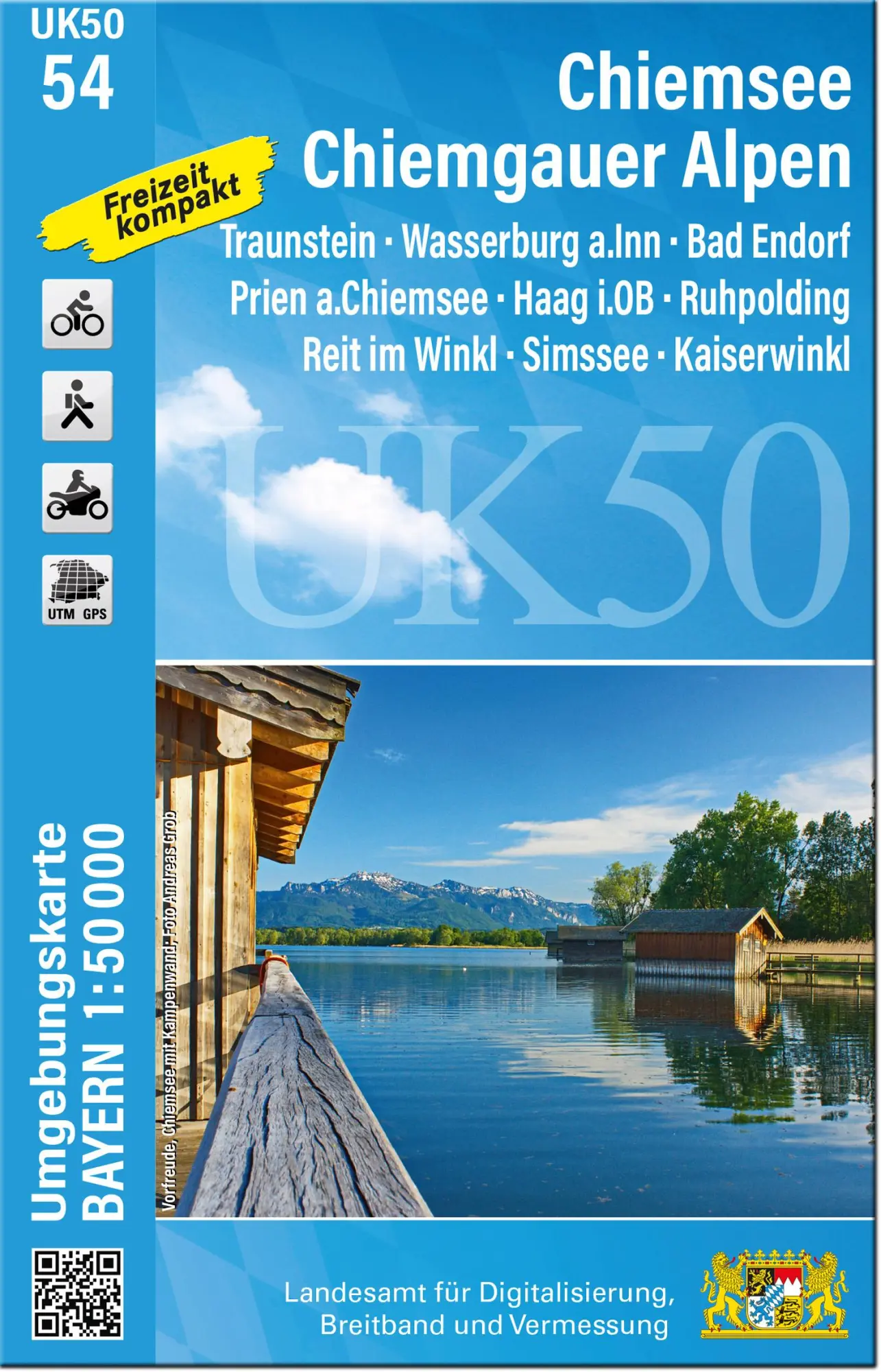 Cover: 9783987760686 | UK50-54 Chiemsee, Chiemgauer Alpen | Digitalisierung | (Land-)Karte