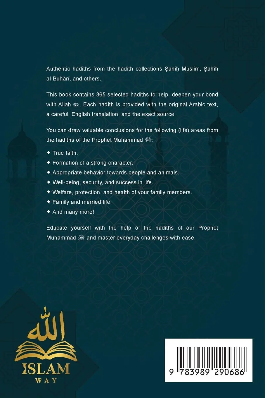 Rückseite: 9783989290686 | 365 Wisdoms of the Prophet Muhammad | Ibrahim Al-Abadi (u. a.) | Buch