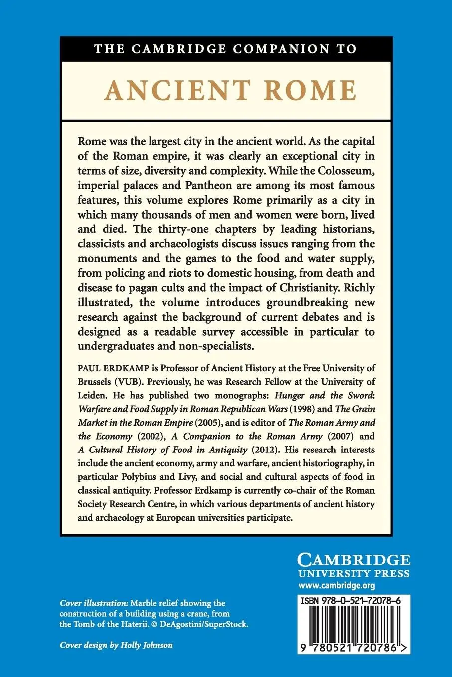 Rückseite: 9780521720786 | The Cambridge Companion to Ancient Rome | Paul Erdkamp | Taschenbuch