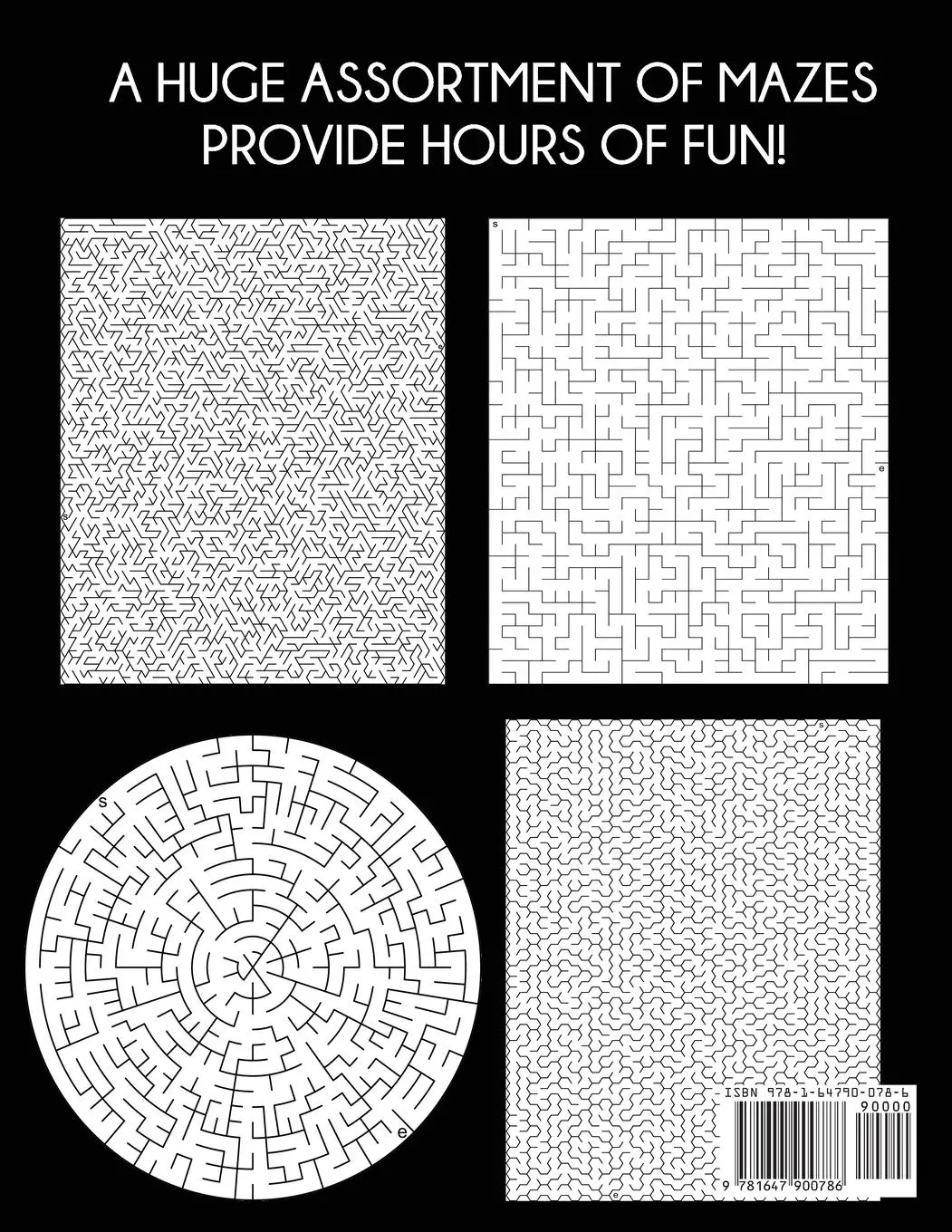 Rückseite: 9781647900786 | Big Book of Mazes for Adults | 180 Medium to Hard Labyrinth Puzzles