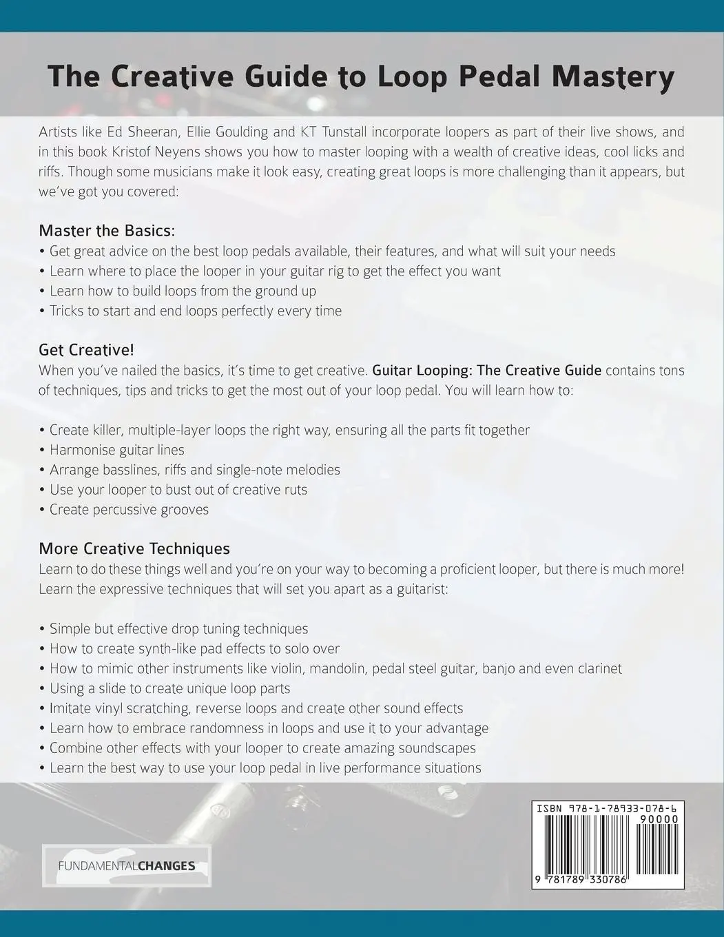 Rückseite: 9781789330786 | Guitar Looping - The Creative Guide | Kristof Neyens (u. a.) | Buch