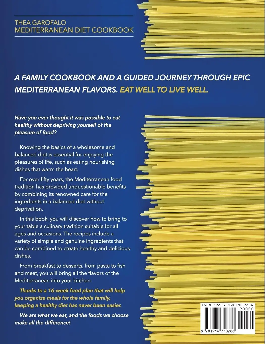 Rückseite: 9781914370786 | MEDITERRANEAN DIET COOKBOOK | Thea Garofalo | Taschenbuch | Englisch