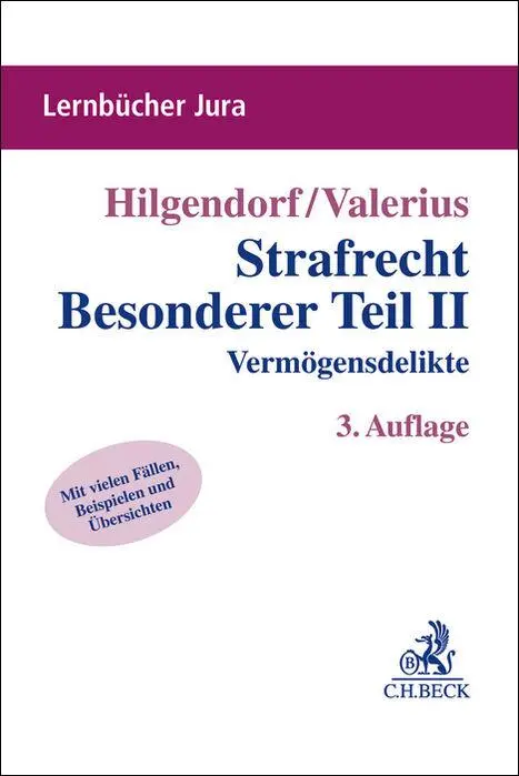 Cover: 9783406820786 | Strafrecht Besonderer Teil II | Vermögensdelikte | Hilgendorf (u. a.)