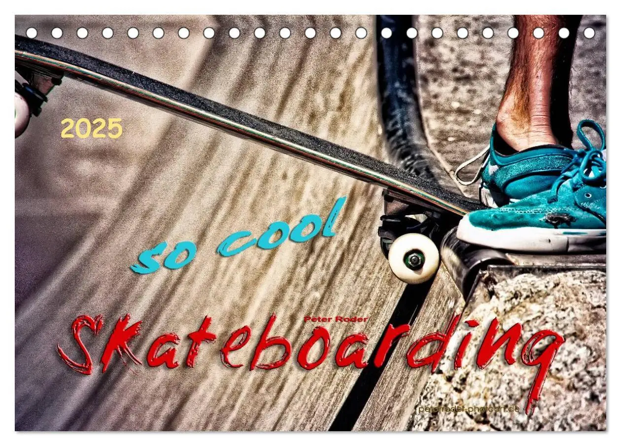 Cover: 9783435460786 | Skateboarding, so cool (Tischkalender 2025 DIN A5 quer), CALVENDO...