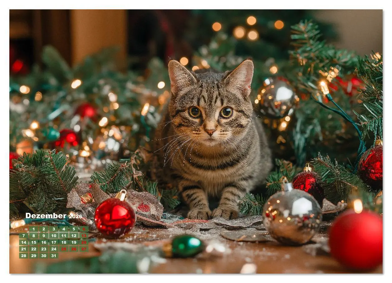 Bild: 9783457310786 | Momente eines Katzenbesitzers - Chaos der Samtpfoten (Wandkalender...