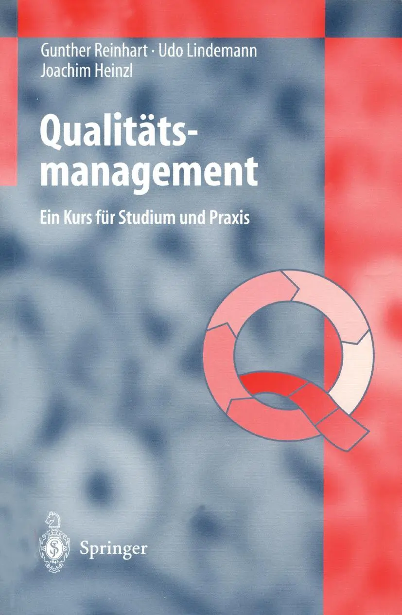 Cover: 9783540610786 | Qualitätsmanagement | Ein Kurs für Studium und Praxis | Taschenbuch Cover: 9783540610786 | Qualitätsmanagement | Ein Kurs für Studium und Praxis | Taschenbuch
