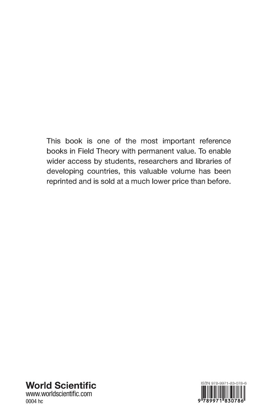 Rückseite: 9789971830786 | METHODS IN FIELD THEORY (B/H) | J Zinn-Justin R Balian | Buch | 1981