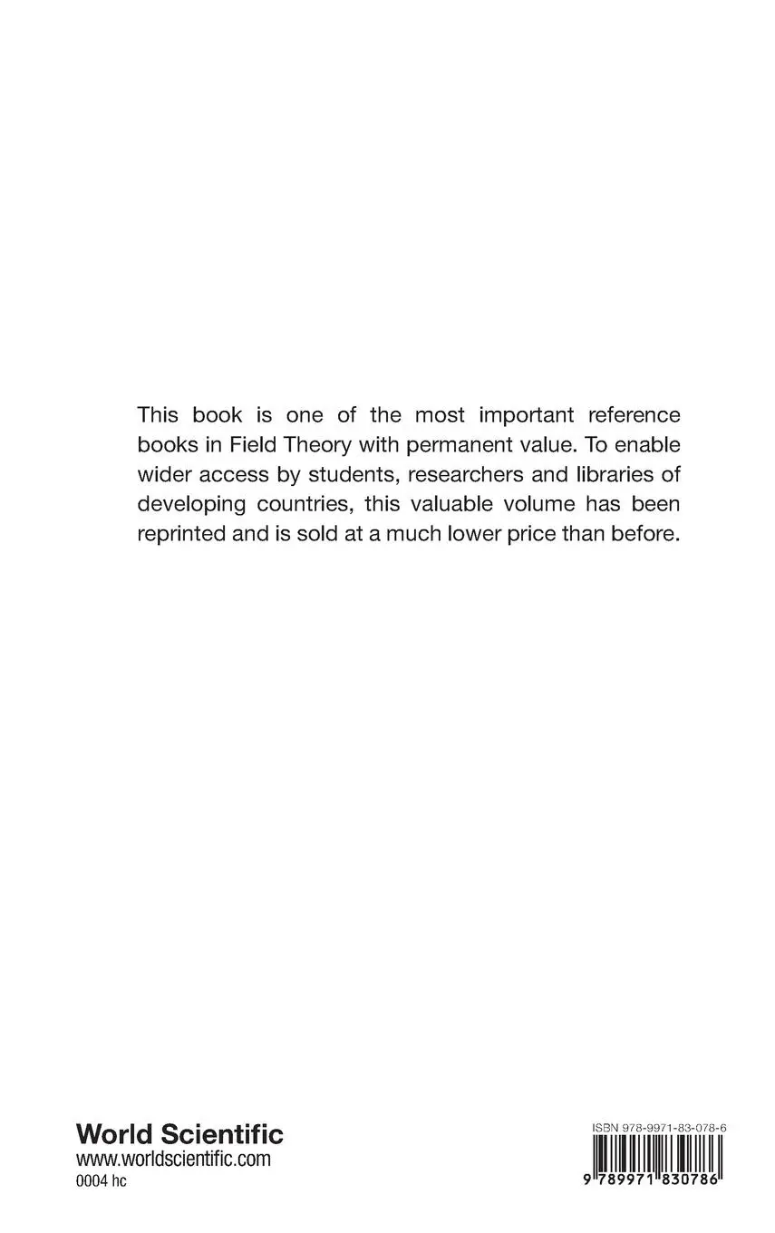 Rückseite: 9789971830786 | METHODS IN FIELD THEORY (B/H) | J Zinn-Justin R Balian | Buch | 1981