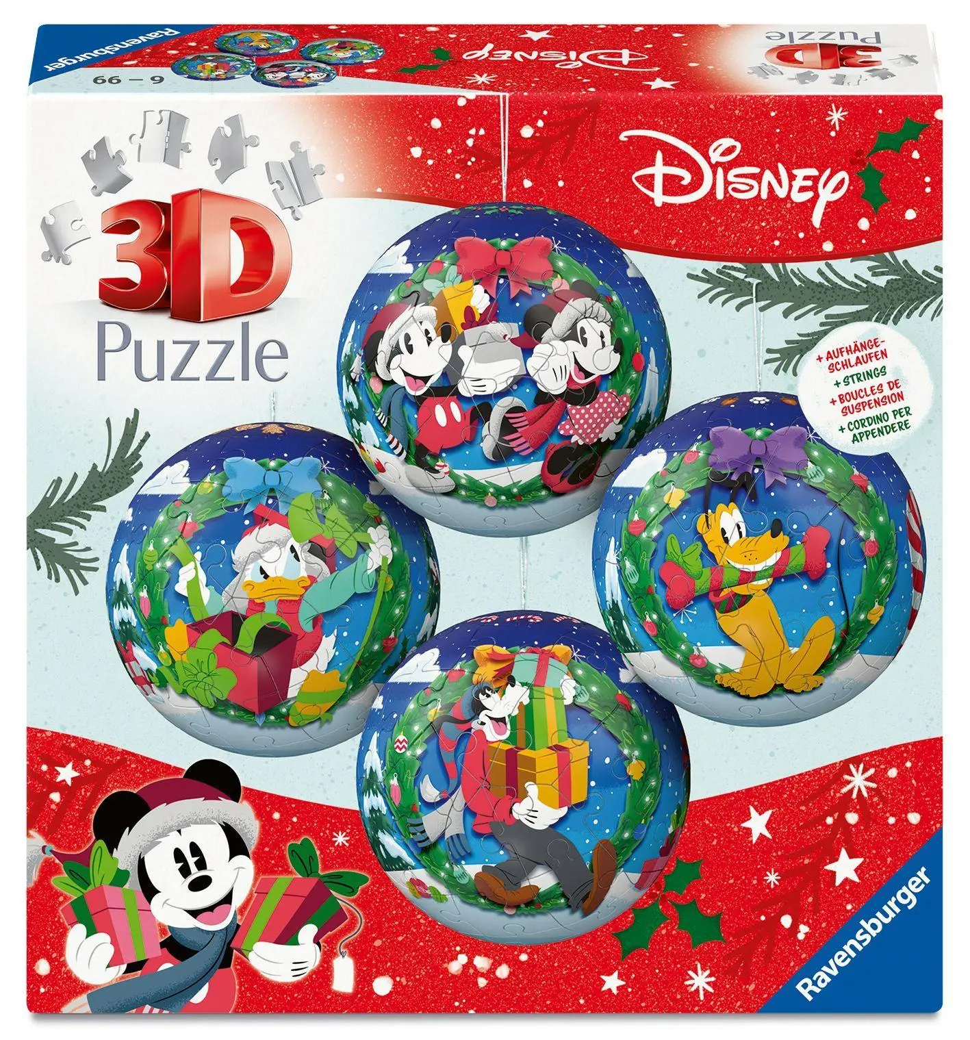 Cover: 4005555080886 | 3D Puzzle-Ball-Set Holiday Baubles Disney | Spiel | 3D Puzzles | 2026