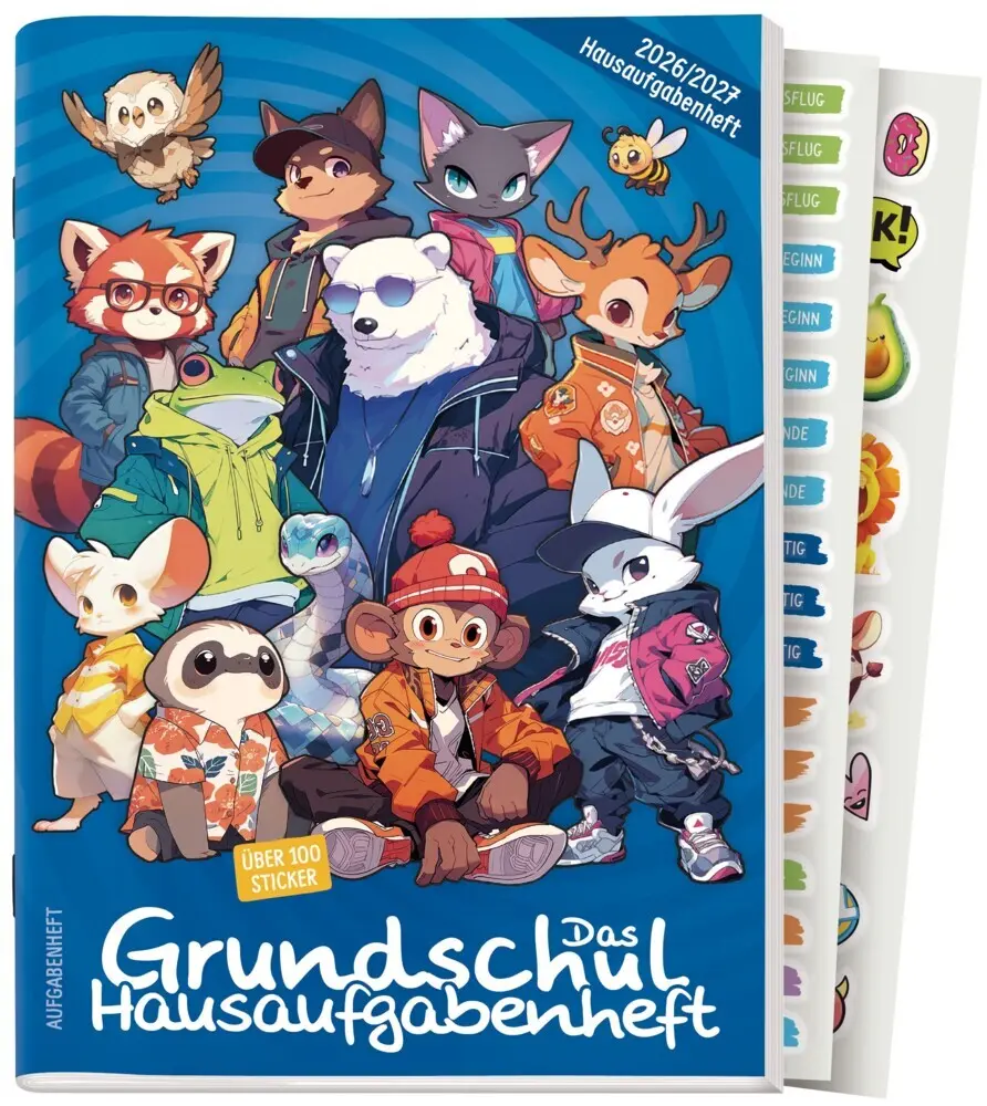 Cover: 4029357110886 | Das Grundschul-Hausaufgabenheft 26/27 A5 [Rasselbande] EM | Reiter