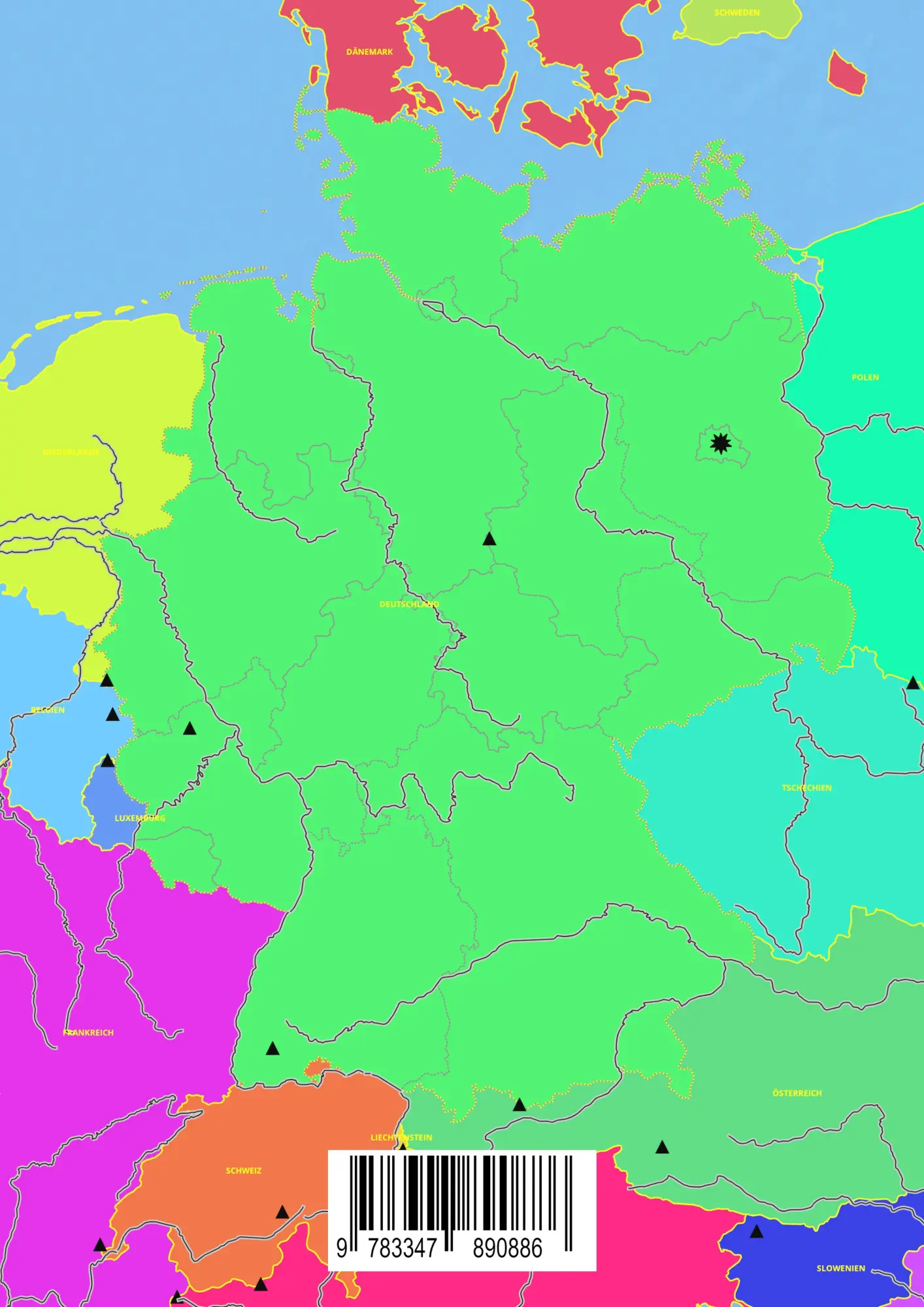 Rückseite: 9783347890886 | Kontinent Europa geographischer Atlas Arbeitsheft für Kinder | Baciu