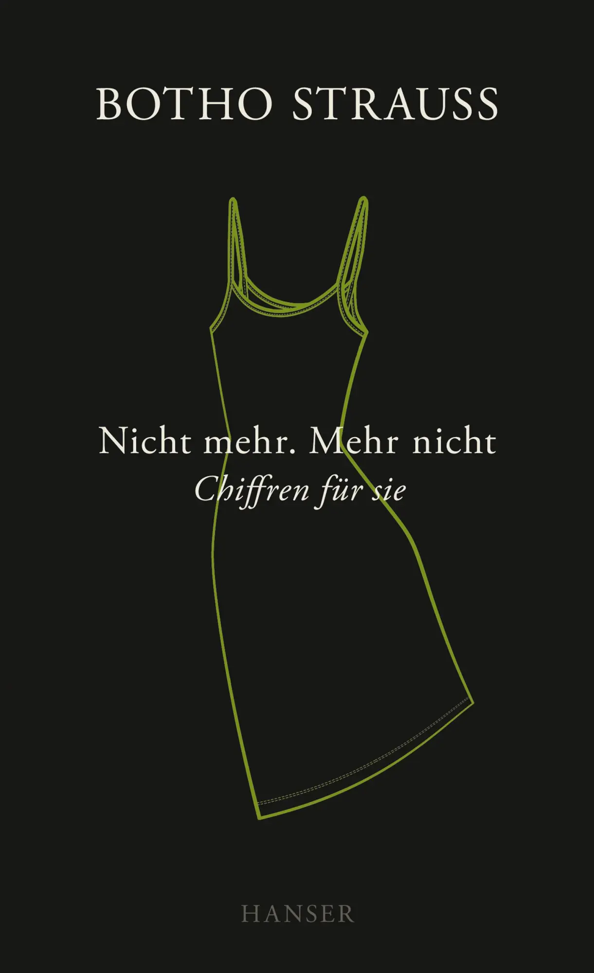 Cover: 9783446270886 | Nicht mehr. Mehr nicht | Chiffren für sie | Botho Strauß | Buch | 2021