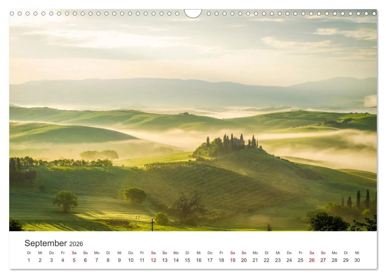 Bild: 9783457540886 | Traumziel Toskana (Wandkalender 2026 DIN A3 quer), CALVENDO...