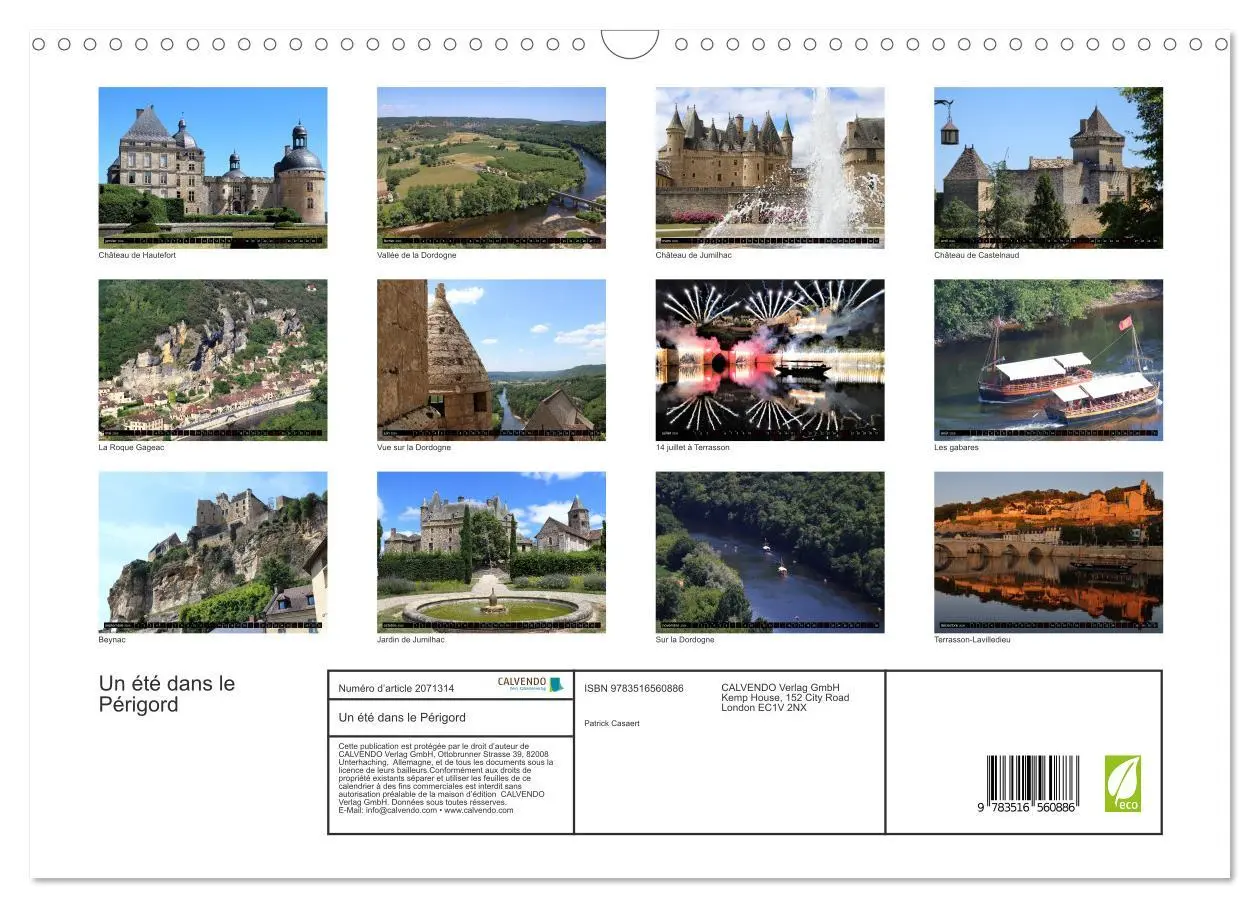 Bild: 9783516560886 | Un été dans le Périgord (Calendrier mural 2026 DIN A3 vertical),...