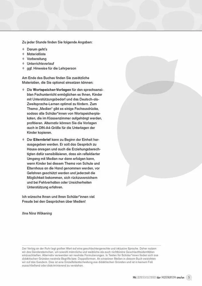 Bild: 9783834660886 | Mit Grundschulkindern über Medienkonsum sprechen | Nina Wilkening