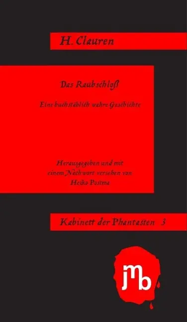 Cover: 9783940970886 | Das Raubschloß | Heinrich Clauren | Taschenbuch | 46 S. | Deutsch