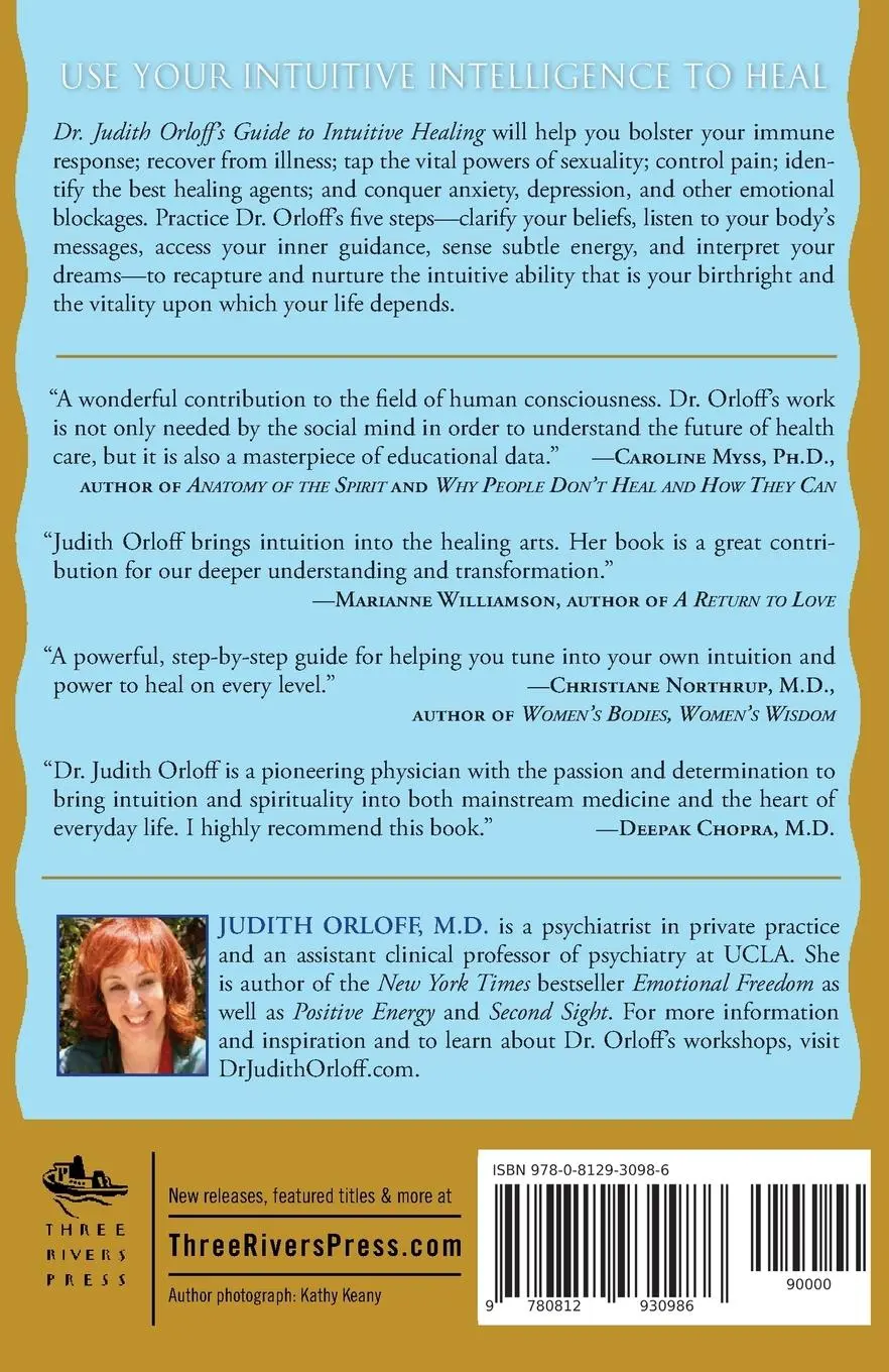 Rückseite: 9780812930986 | Dr. Judith Orloff's Guide to Intuitive Healing | Judith Orloff | Buch