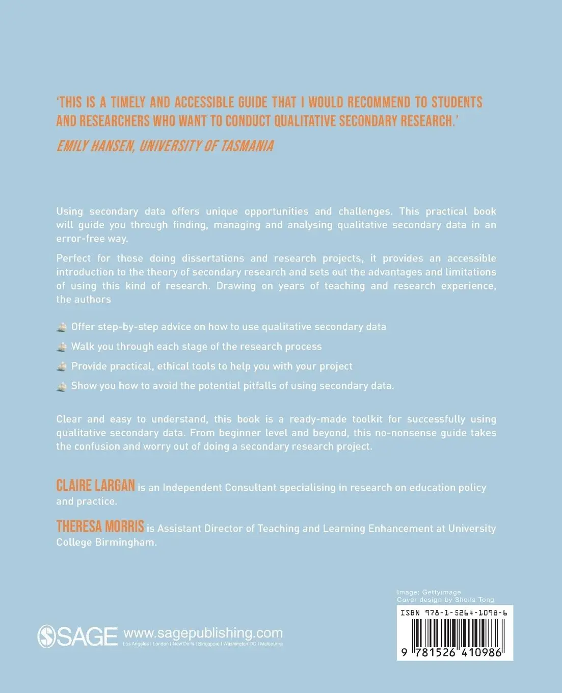 Rückseite: 9781526410986 | Qualitative Secondary Research | A Step-By-Step Guide | Largan (u. a.)