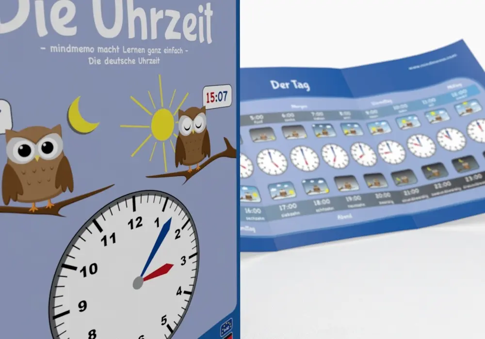 Bild: 9783954130986 | mindmemo Lernfolder - Die Uhrzeit - Grundschule | Taschenbuch | 2015