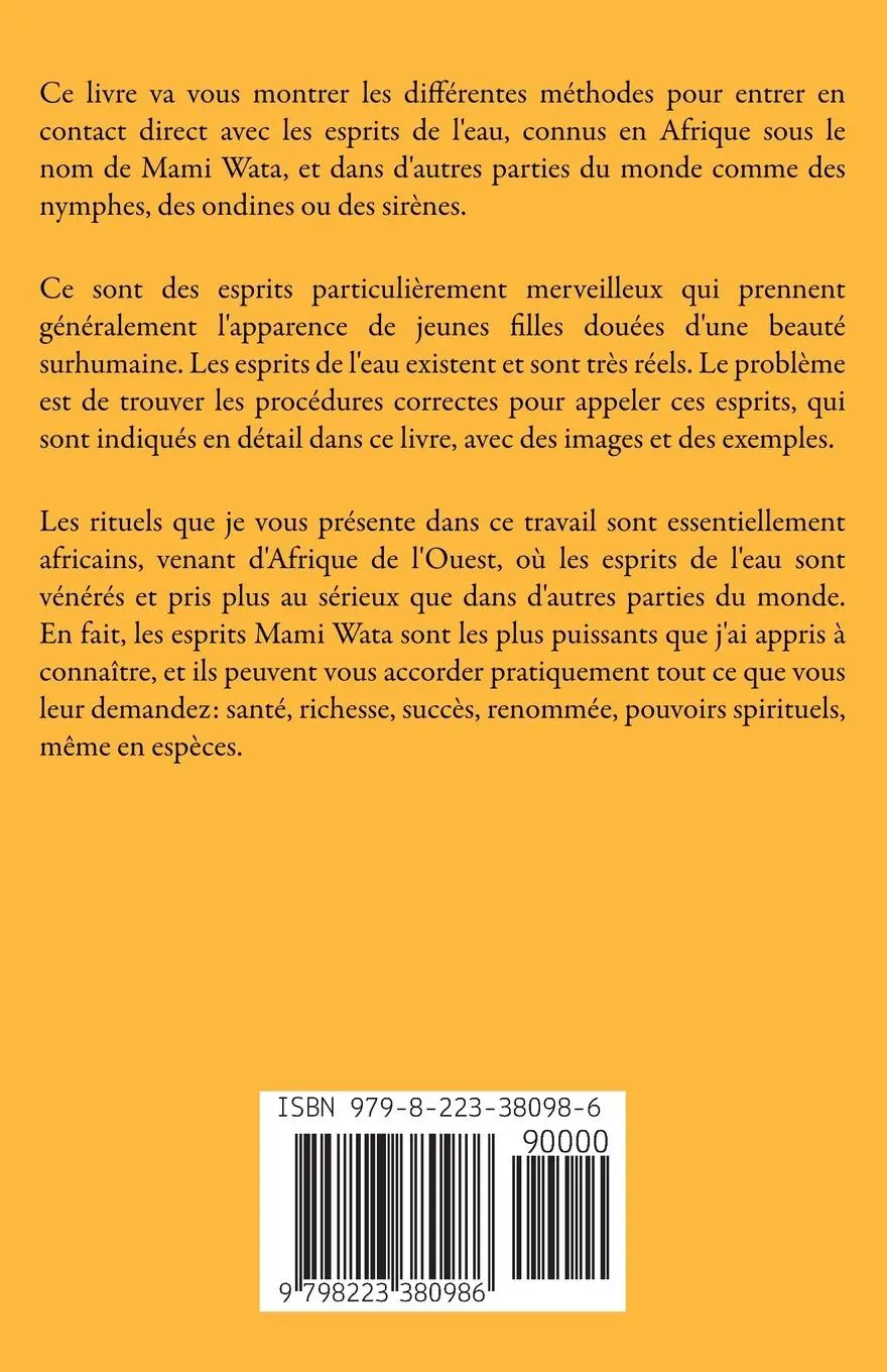 Rückseite: 9798223380986 | Les rituels de Mami Wata | Benito Torres | Taschenbuch | Französisch