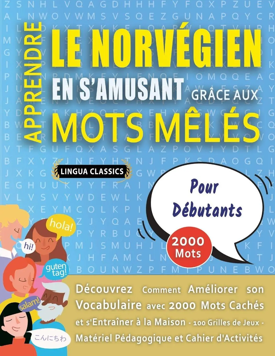 Cover: 9798349040986 | APPRENDRE LE NORVÉGIEN EN S'AMUSANT GRÂCE AUX MOTS MÊLÉS - POUR...