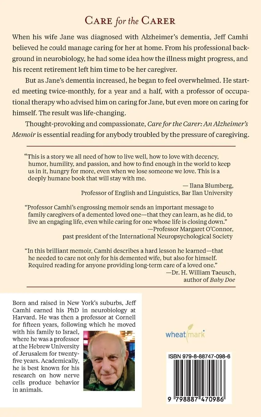 Rückseite: 9798887470986 | Care for the Carer | An Alzheimer's Memoir | Jeff Camhi | Taschenbuch