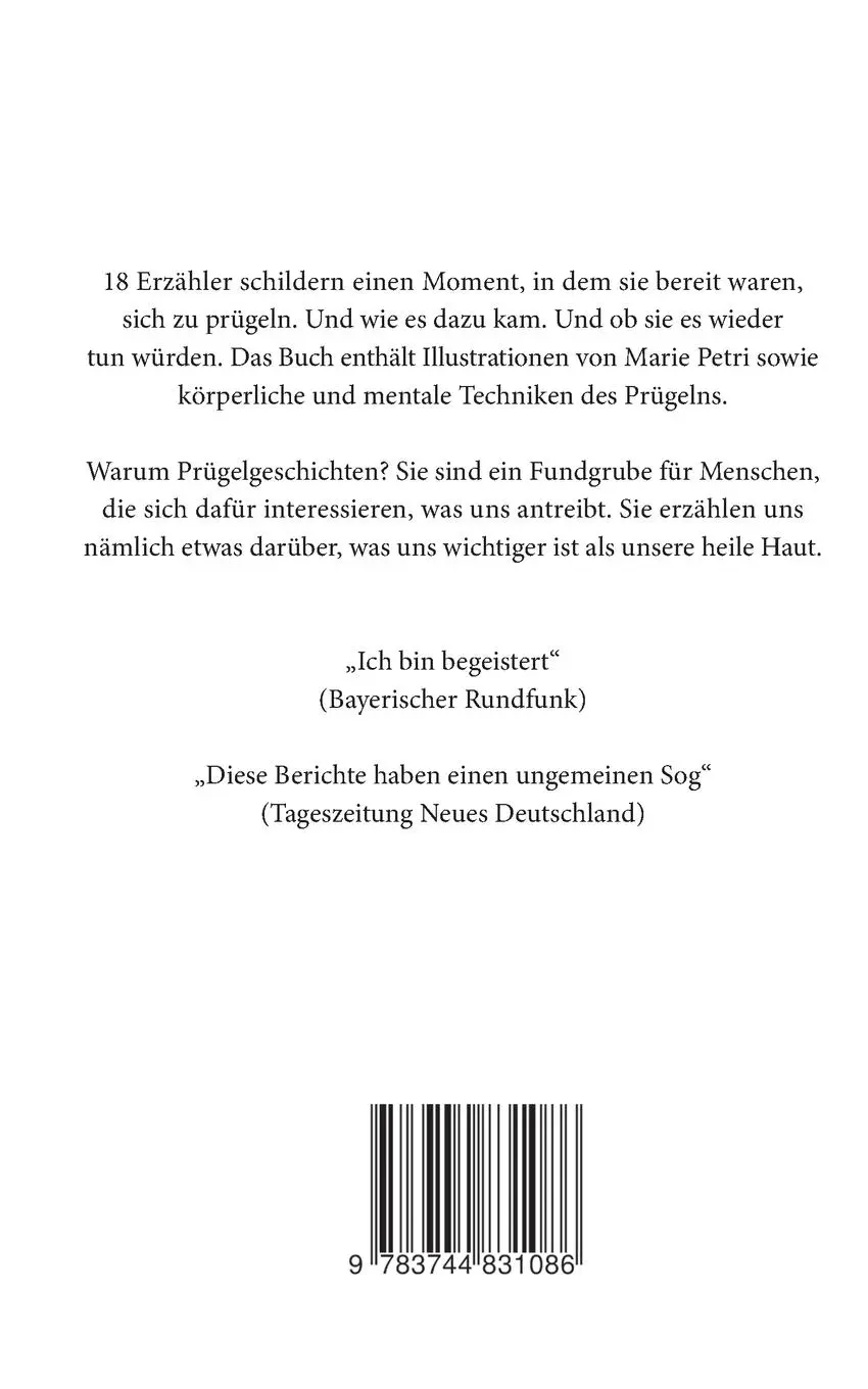 Rückseite: 9783744831086 | Sich Prügeln | 18 Geschichten aus dem Leben | Houssam Hamade | Buch
