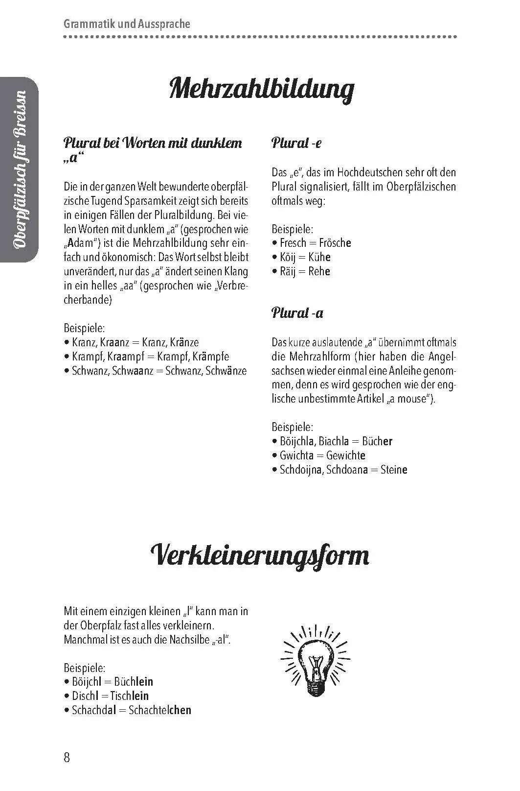 Bild: 9783955871086 | Oberpfälzer Wörterbuch | Vo Aungdeggl bis Zintara | Martin Stangl