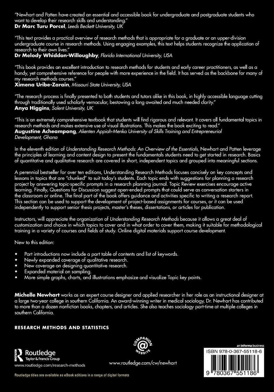 Rückseite: 9780367551186 | Understanding Research Methods | An Overview of the Essentials | Buch