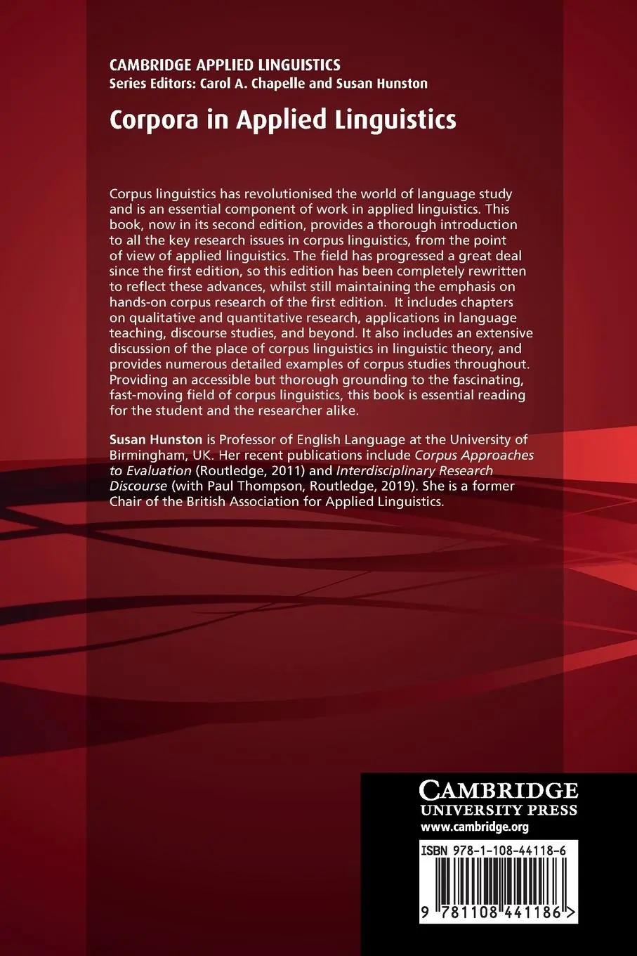 Rückseite: 9781108441186 | Corpora in Applied Linguistics | Susan Hunston | Taschenbuch | 2022