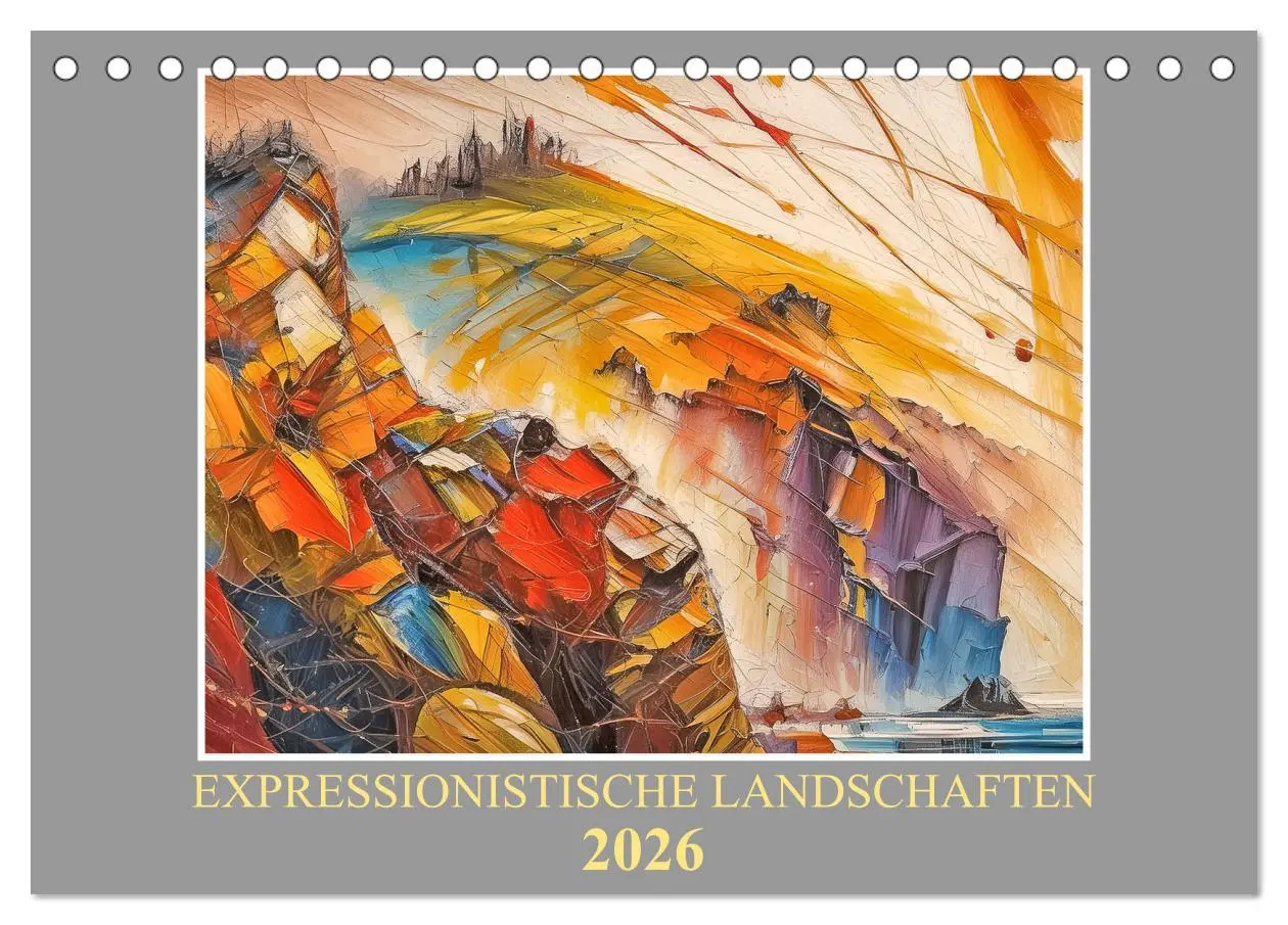 Cover: 9783457411186 | Expressionistische Landschaften (Tischkalender 2026 DIN A5 quer),...