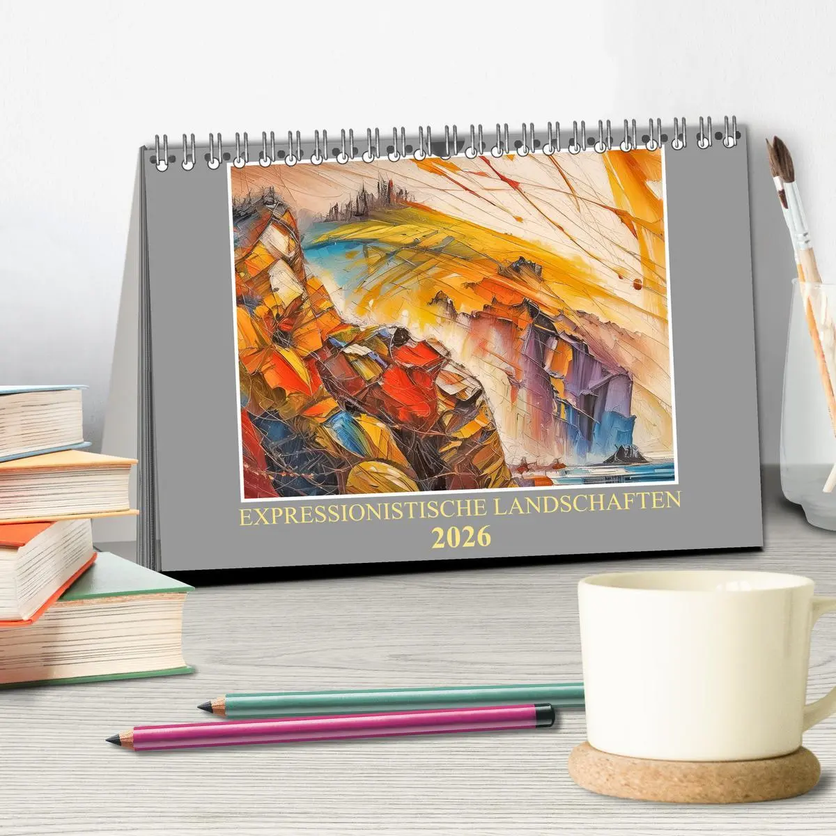 Bild: 9783457411186 | Expressionistische Landschaften (Tischkalender 2026 DIN A5 quer),...