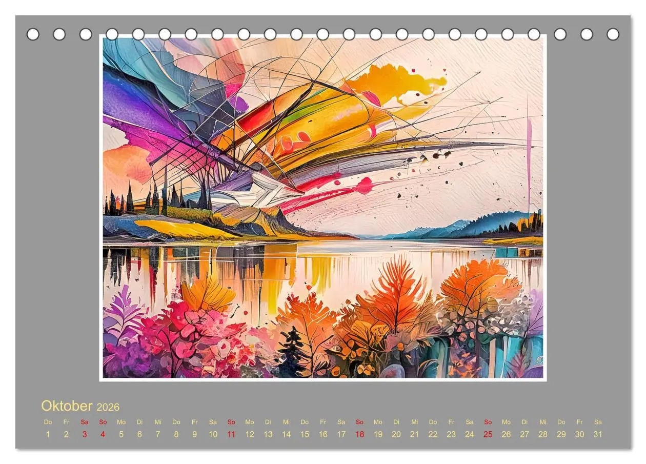 Bild: 9783457411186 | Expressionistische Landschaften (Tischkalender 2026 DIN A5 quer),...