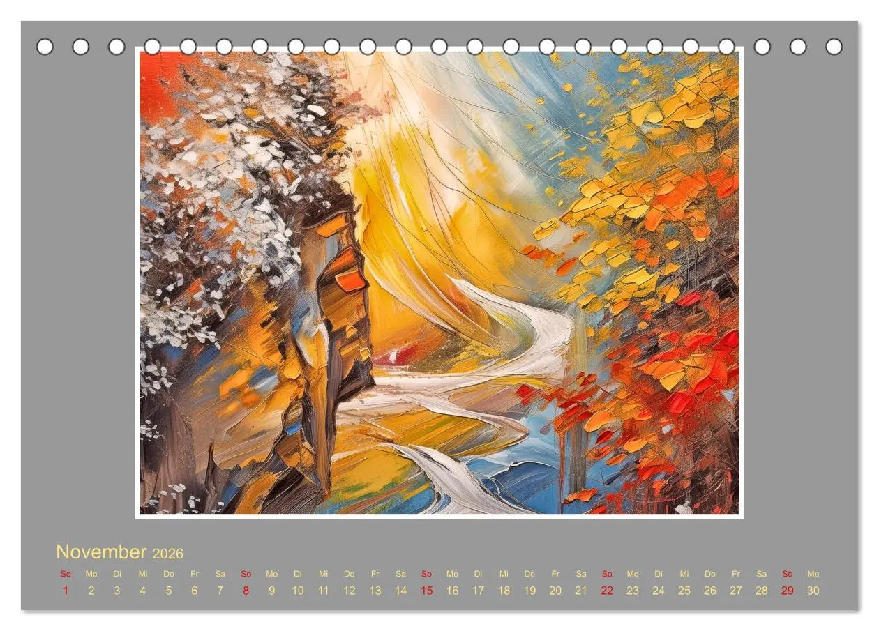 Bild: 9783457411186 | Expressionistische Landschaften (Tischkalender 2026 DIN A5 quer),...