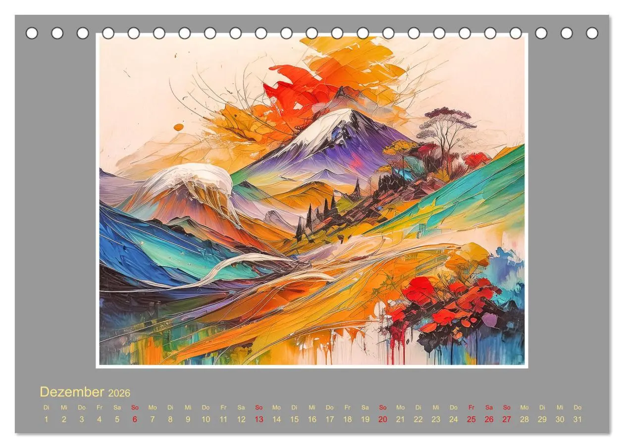 Bild: 9783457411186 | Expressionistische Landschaften (Tischkalender 2026 DIN A5 quer),...