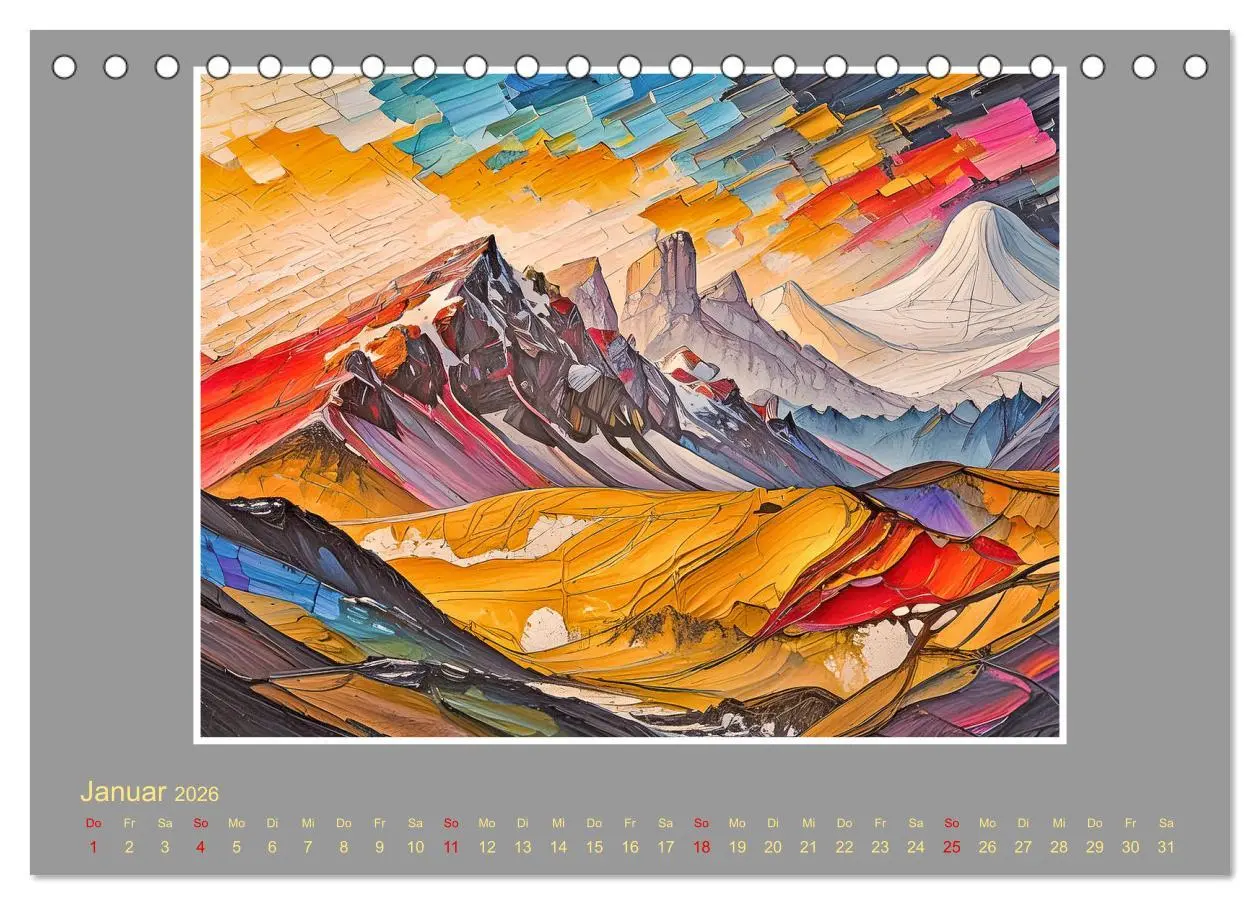 Bild: 9783457411186 | Expressionistische Landschaften (Tischkalender 2026 DIN A5 quer),...