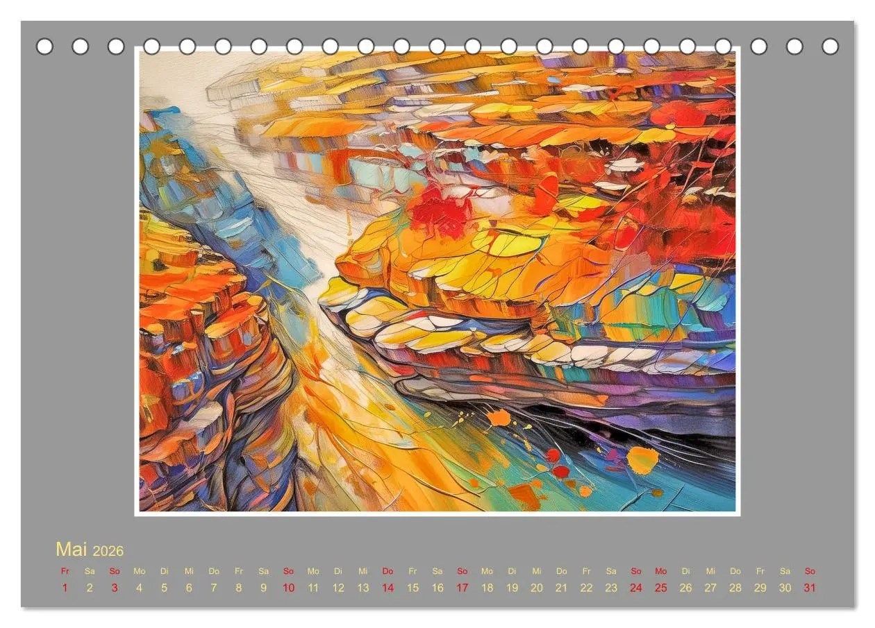Bild: 9783457411186 | Expressionistische Landschaften (Tischkalender 2026 DIN A5 quer),...