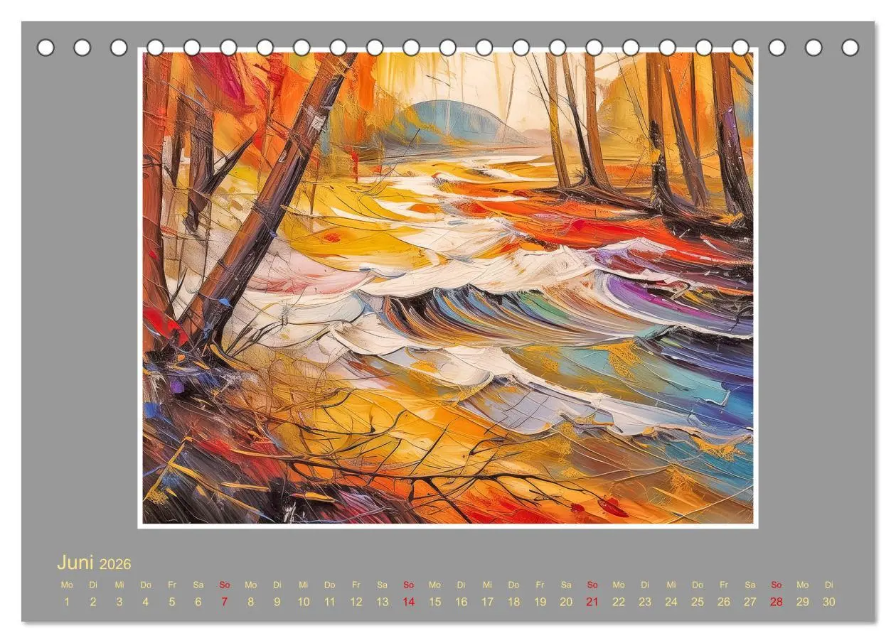Bild: 9783457411186 | Expressionistische Landschaften (Tischkalender 2026 DIN A5 quer),...