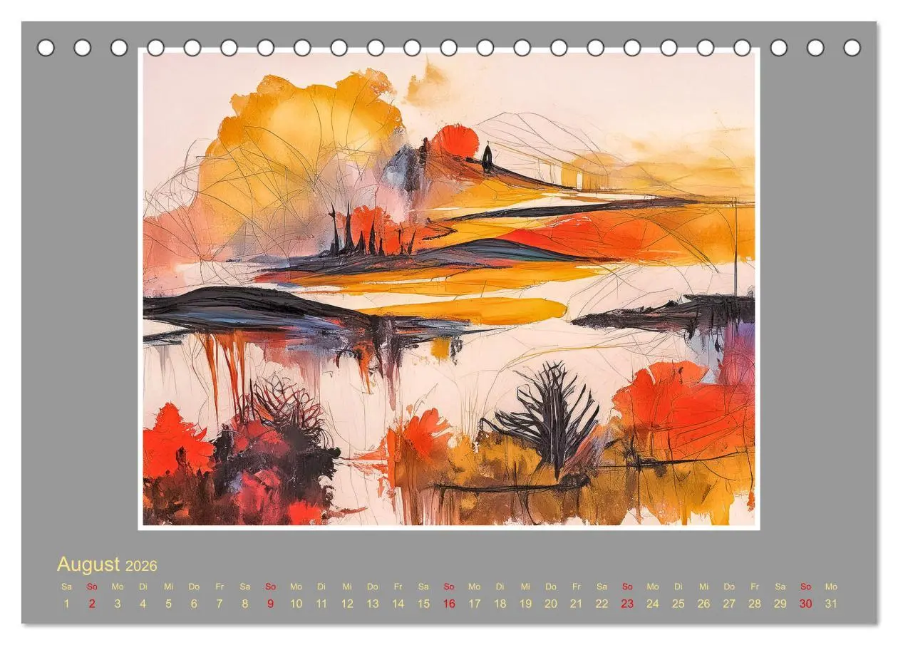 Bild: 9783457411186 | Expressionistische Landschaften (Tischkalender 2026 DIN A5 quer),...