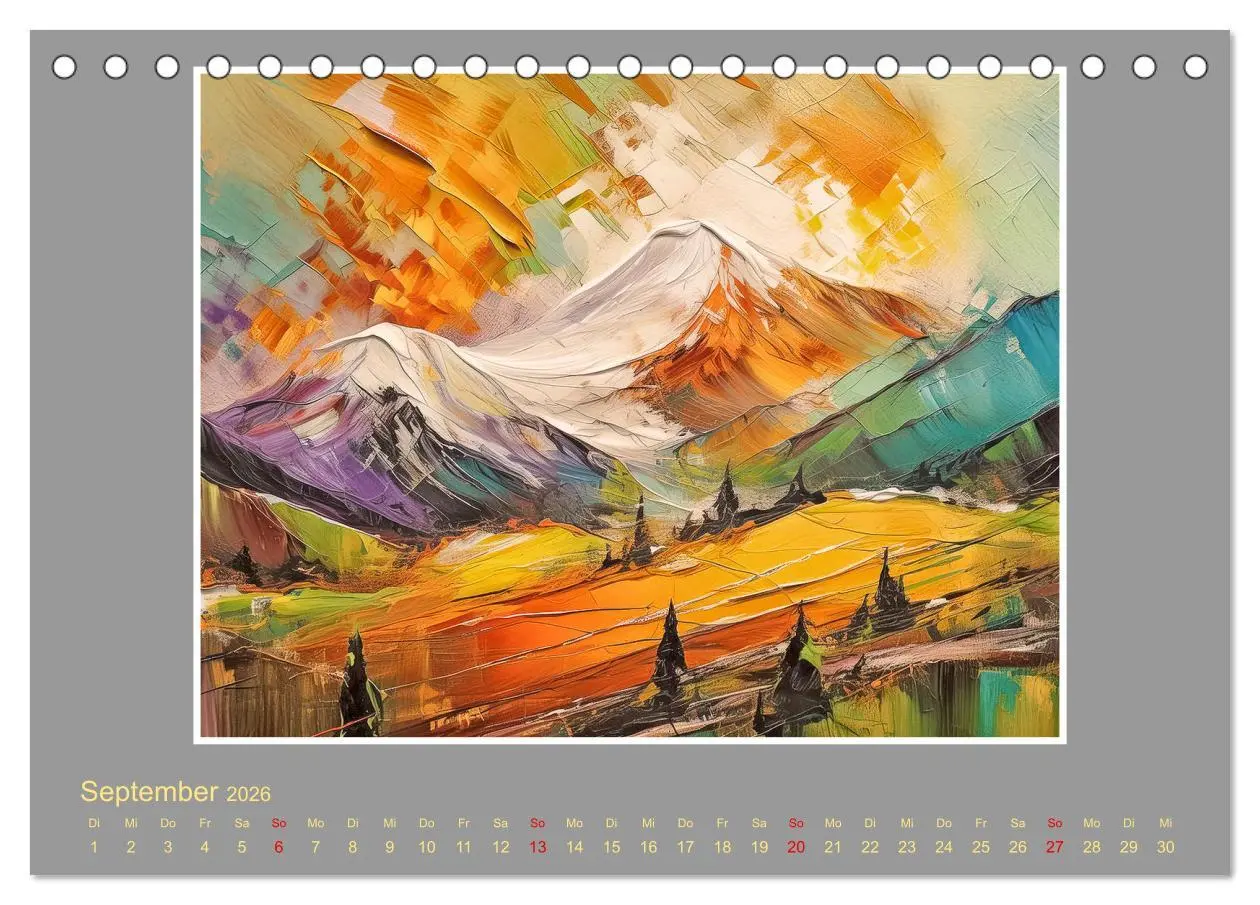 Bild: 9783457411186 | Expressionistische Landschaften (Tischkalender 2026 DIN A5 quer),...