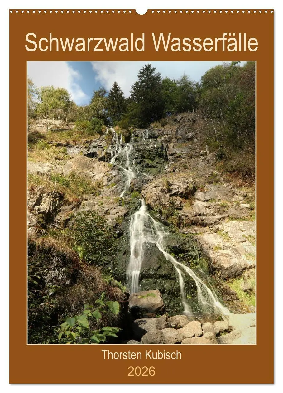 Cover: 9783516361186 | Schwarzwald Wasserfälle (Wandkalender 2026 DIN A2 hoch), CALVENDO...