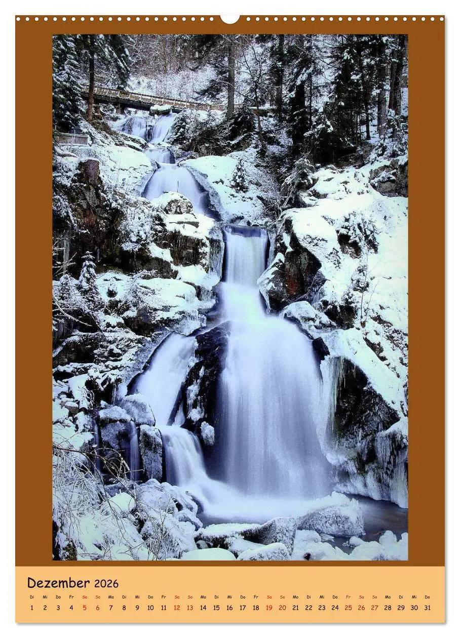 Bild: 9783516361186 | Schwarzwald Wasserfälle (Wandkalender 2026 DIN A2 hoch), CALVENDO...