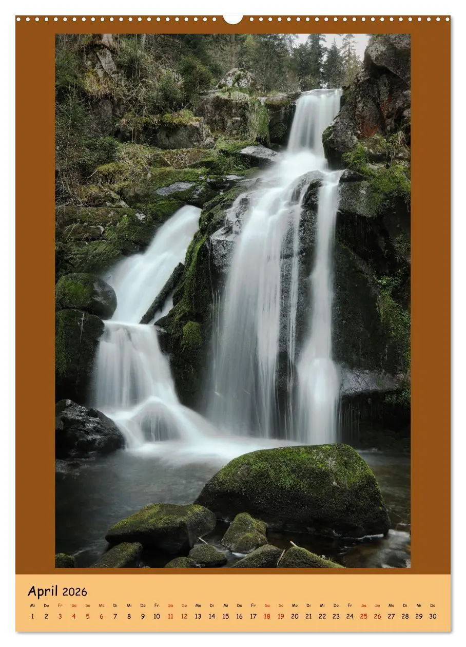 Bild: 9783516361186 | Schwarzwald Wasserfälle (Wandkalender 2026 DIN A2 hoch), CALVENDO...